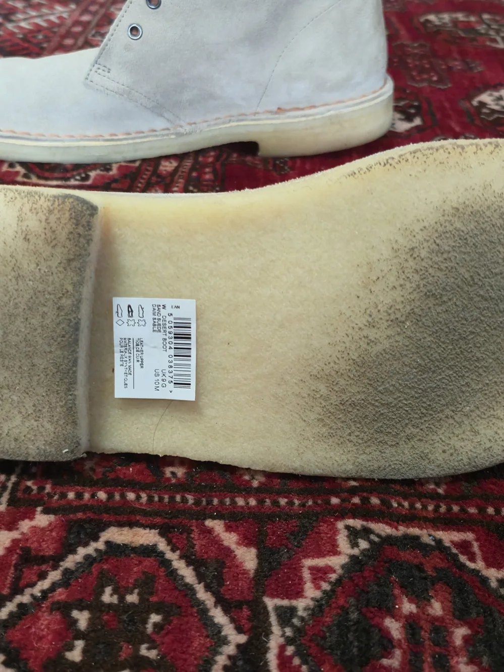 Clarks Men's Suede Chukka Boots in Light Tan